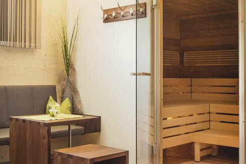 Saunabereich im Hotel Hohe Burg in Trins